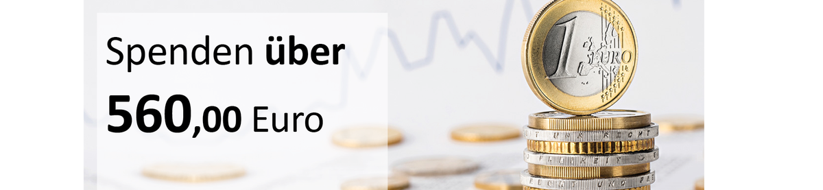 spenden über 560 euro