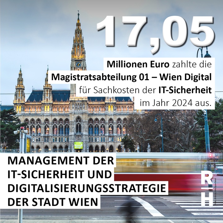 17,05 Millionen Euro gab die Stadt Wien für IT-Security aus - Rathaus, Straßenbahn - Copyright: Foto: iStock/querbeet